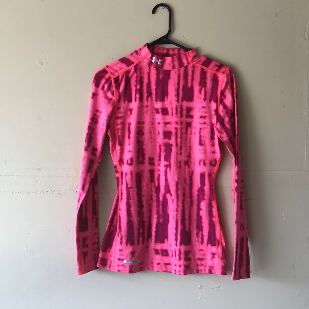Underarm Pink Badass Long sleeve coldgear mock